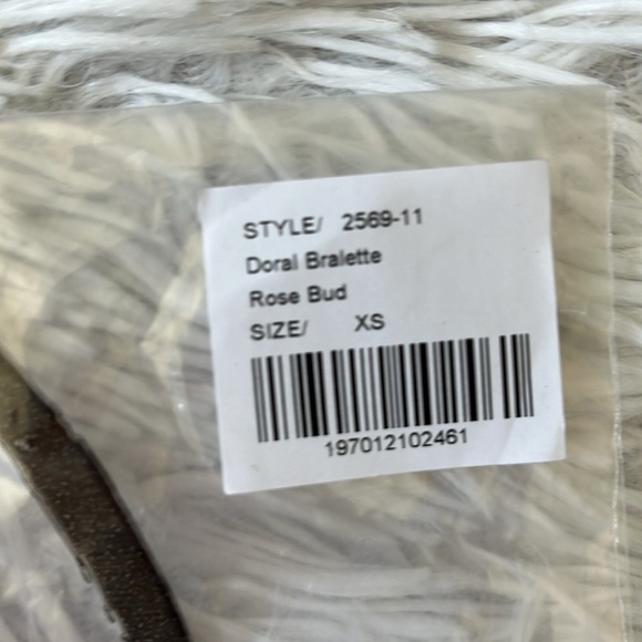 SER.O.YA DORAL SILK BRALETTE IN ROSE BUD SIZE XS - Picture 3 of 13